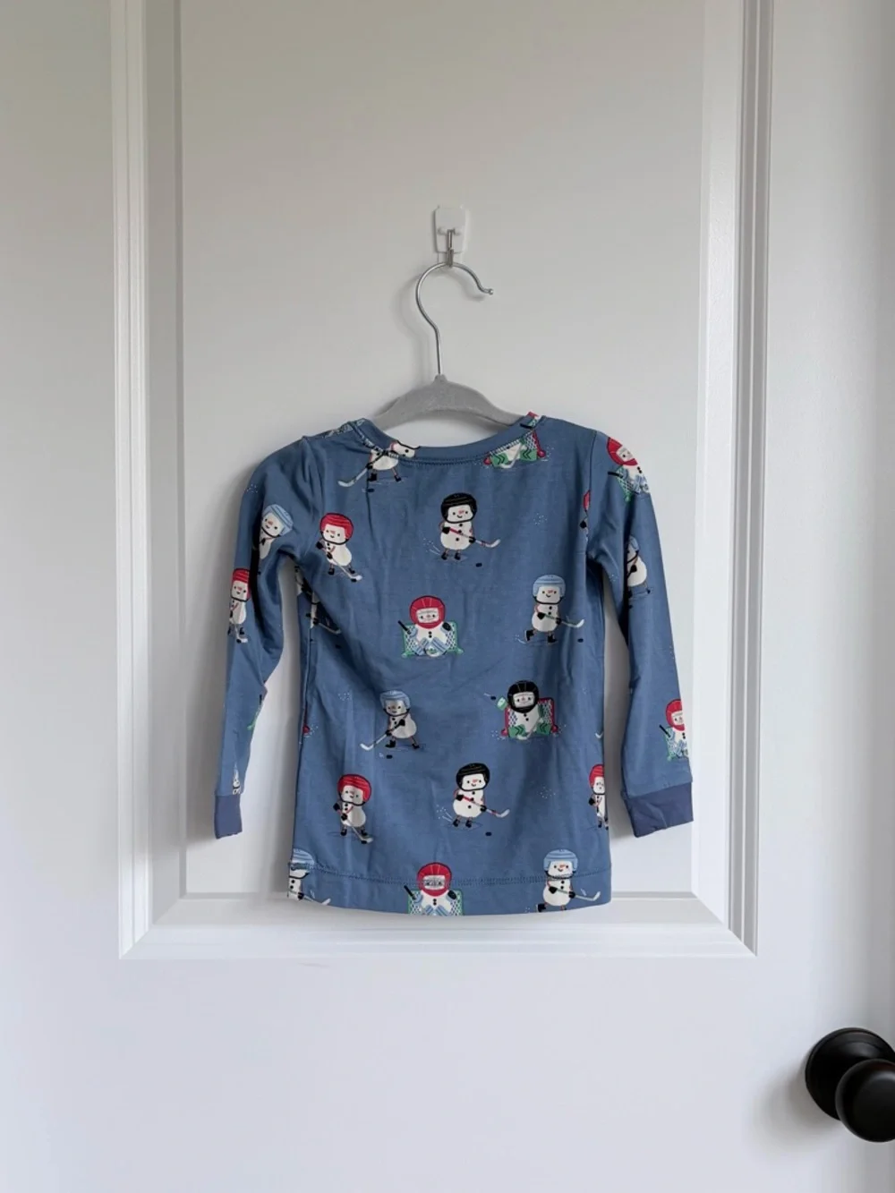 🏒Angel Dear Bamboo Snow Folks Ice Hockey Long Sleeve Pajama Set NWT